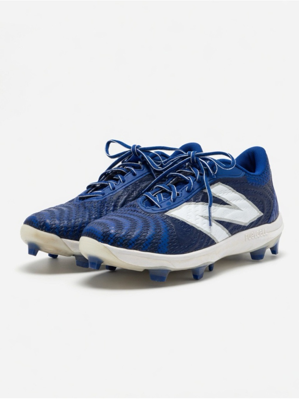 New Balance Navy and White Baseball Cleats
